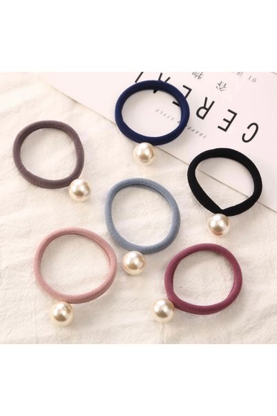 6-Piece Pearl Women's Buckle Rubber Set