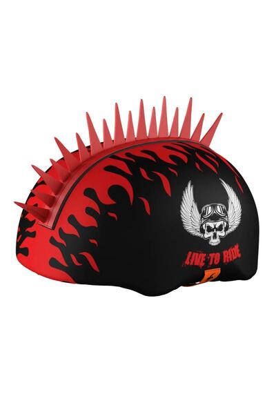 MOHAWK НАВЛАКА ЗА КАЦИГА, СО ЗАМЕНЛИВ ПЛАСТИЧЕН MOHAWK ДОДАТОК, навлака за кацига за сноуборд, скијање и велосипед