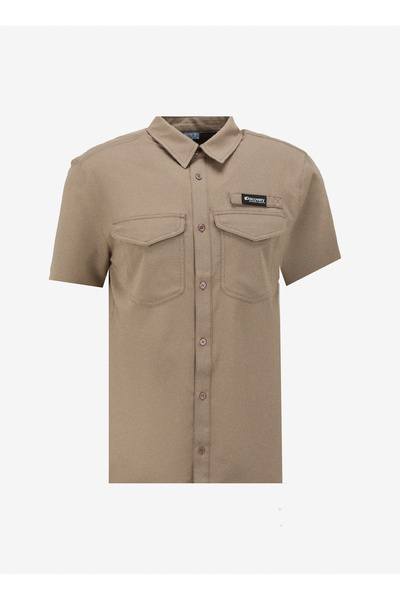 Dark Beige Men's Relaxed Shirt D4Sm-Gml3230