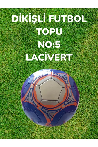 STITCHED SOCCER BALL NO:5 NAVY BLUE