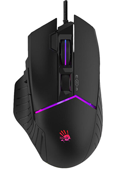W95 Max 12.000 Cpı 8 копчиња оптички Rgb црн жичен гејмерски глушец