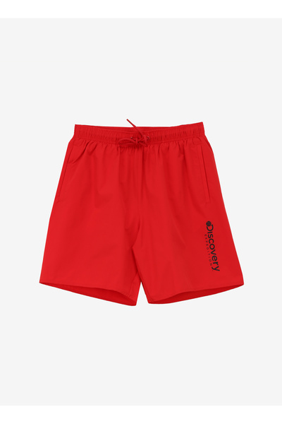 Red Men's Shorts Swimwear D4Sm-My3821