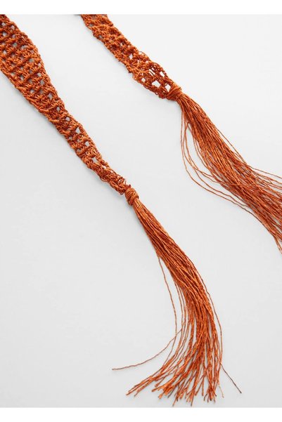 Tasseled Crochet Scarf