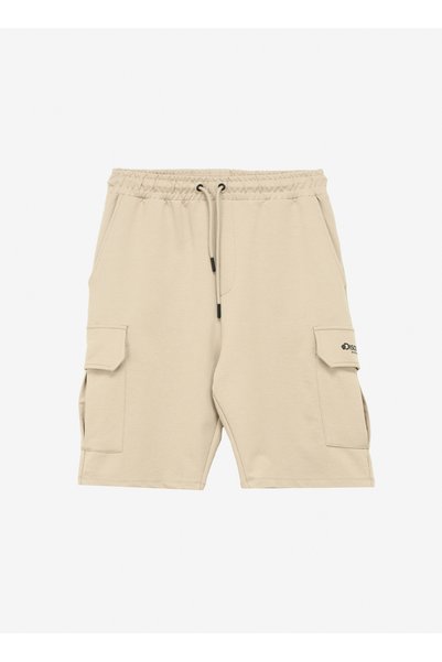 Beige Men's Cargo Shorts D4SM-SHT3289