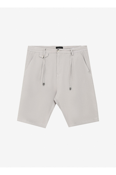 Gray Men's Tied Regular Fit Bermuda Shorts Fc4Sm-Sht 0895