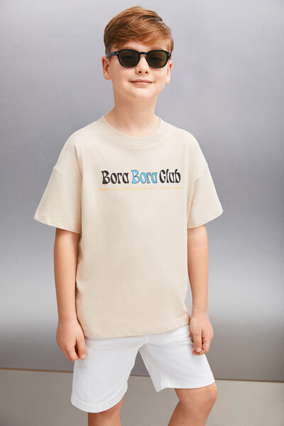 Zanis Men's Beige T-Shirt