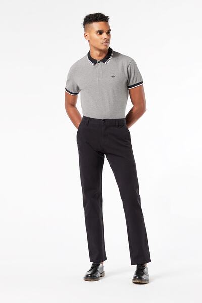 Smart 360 Flex Black Ultimate Slim Fit Chino Pants