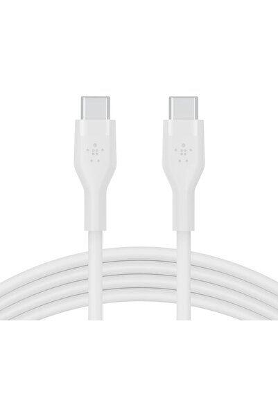 BoostCharge Flex USB-C до USB-C кабел 60W 1 метар, бел