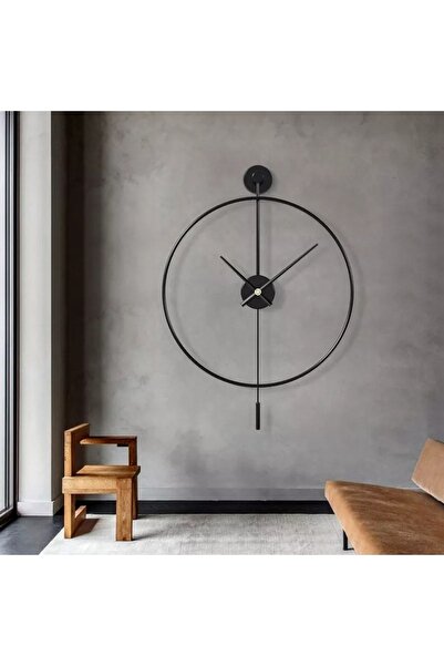 (XXL 60X80CM) црн Tiktok (QUARTZ МЕХАНИЗАМ)- црна 35 Cm стрелка за часови и минути, ѕиден часовник