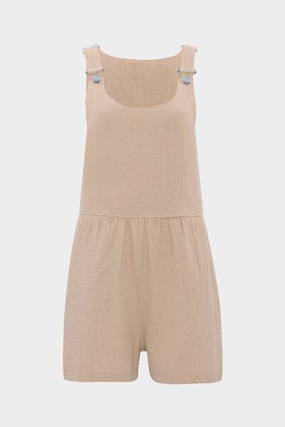 Pocket Detailed Shorts Jumpsuit