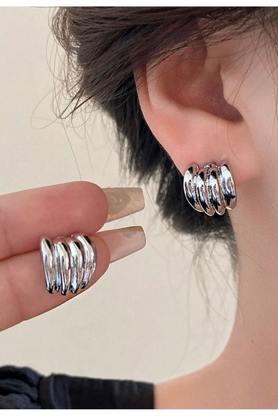 Women's Silver Earrings - Stylish and Comfortable