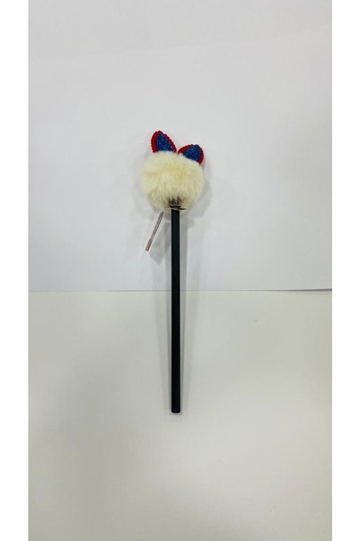 Fancy Figured Pompom Pen with Bullet Head