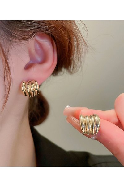 Gold Colored Women's Earrings