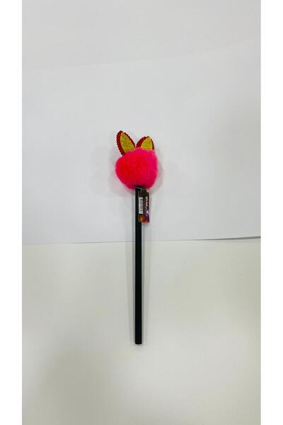 Bullet Colored Pompom Patterned Fancy Pencil - With Head1045885522