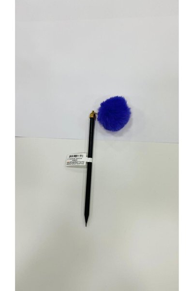 Bullet Colored Pompom Patterned Fancy Pencil - With Head1045885522