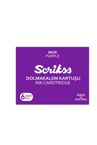 Scrıkss Filling Pen Cartridge Purple 6 Pcs