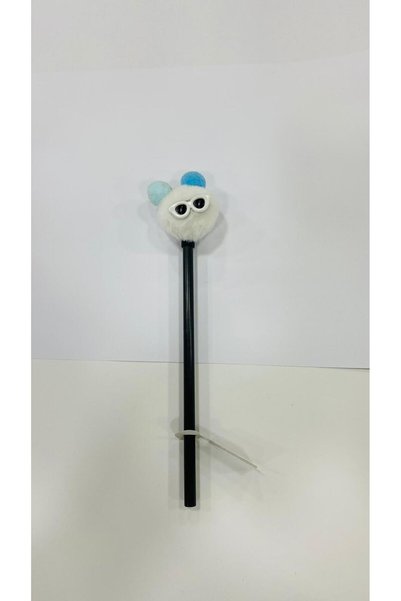 Bullet Colored Pompom Patterned Fancy Pencil - With Head1045885522