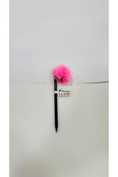 Fancy Figured Pompom Pen with Bullet Head
