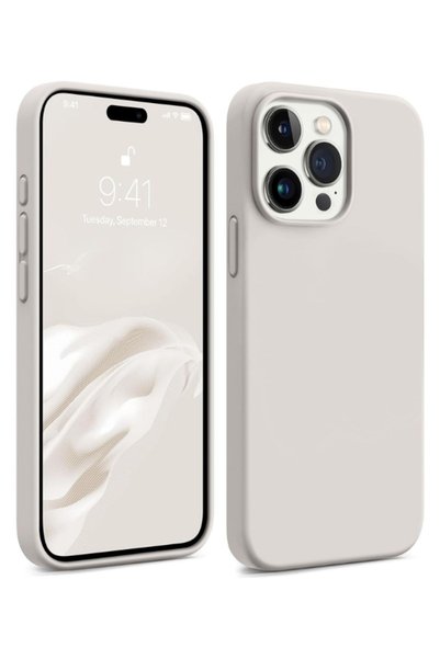 For Apple iPhone 15 Pro Max Case Velvet Launch Soft Soft Liquid Silicone Camera Protect Cover Stone