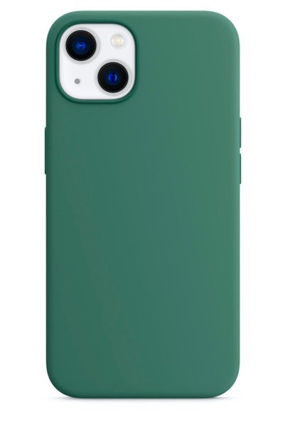 iPhone 13-14-15 Compatible Launch Case with Velvet Camera Raised Silicone Cover Cactus Green