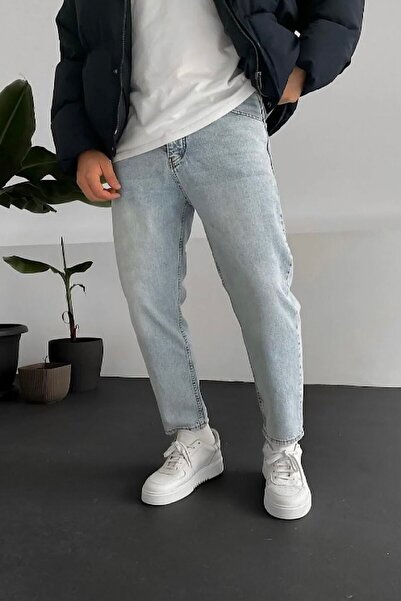 Boyfriend светлосини измиени фармерки