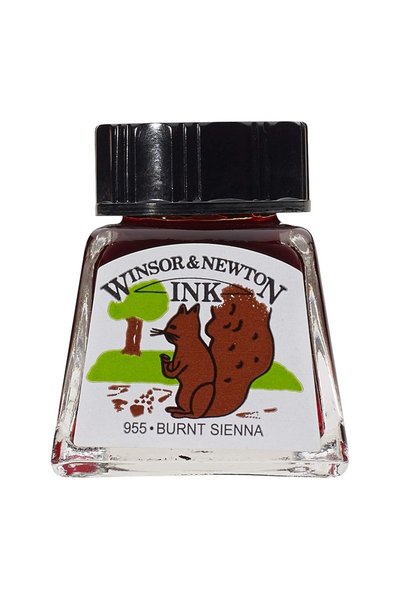 Winsor&Newton Drawing Ink 14 Ml. Brunt Sıenna 074 1005074