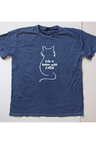 Life Is Better With Cats маица (relax fit) / 9xl / 8xl / 7xl / 6xl / 5xl / 4xl / 3xl