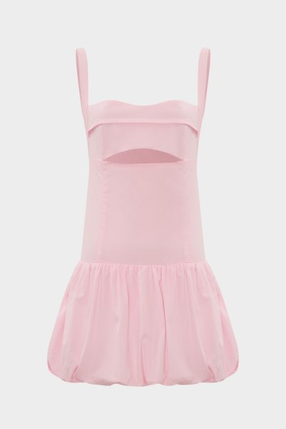 Premium Strappy Mini Balloon Women's Dress