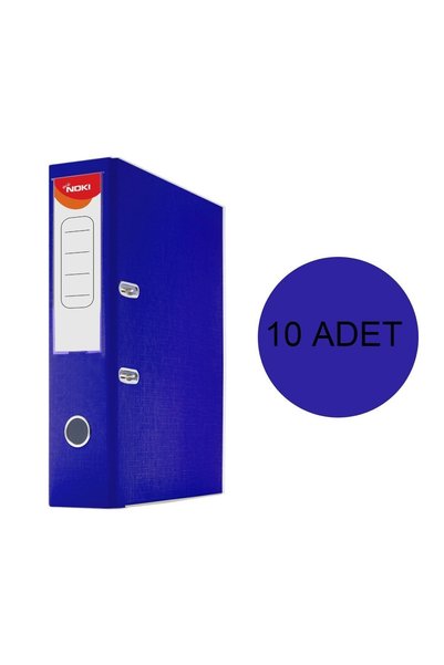 Slatted Plastic Large Folder Box of 10 Blue