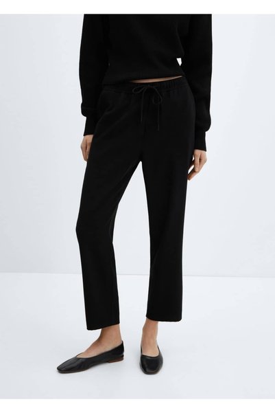 Tie-dyed straight-cut trousers