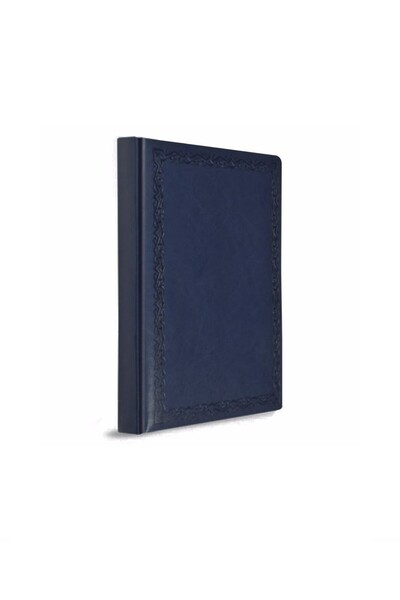 Honor Book Thread Stitched Leather Cover 20X28 160 Sheets Navy Blue