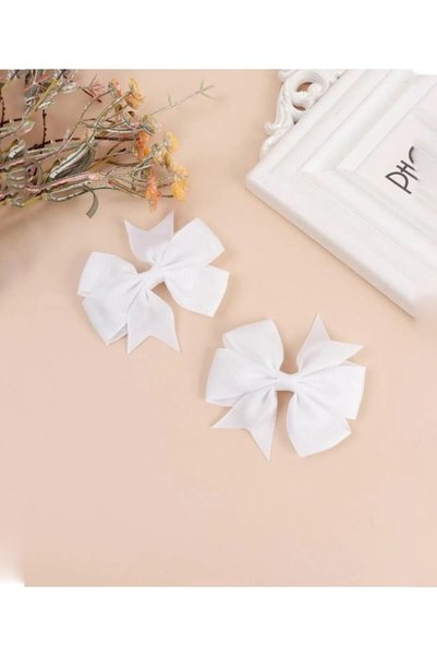 Children Youth Grosgrain Satin Bow Buckle Pencil 2 Pack