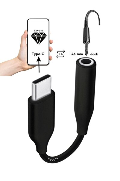 Type-c до 3.5 mm адаптер за слушалки, компатибилен со сите Type-c телефони, Aux кабел конвертор