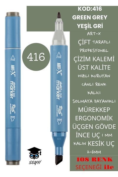 Professional Double Tarfine Fine Tip Ink Permanent Drawing Pen - Sketch 2-6mm, Long Sketch 1mm