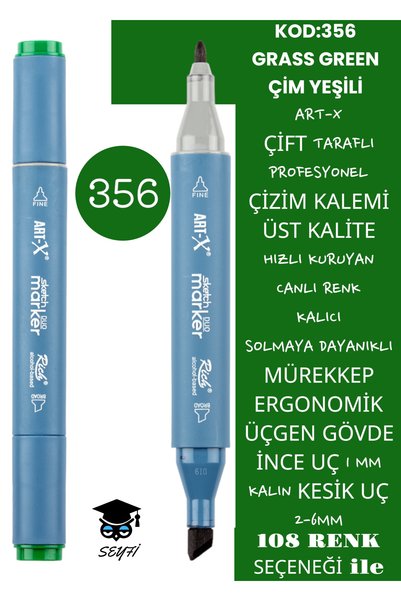 Professional Double Tarfine Fine Tip Ink Permanent Drawing Pen - Sketch 2-6mm, Long Sketch 1mm