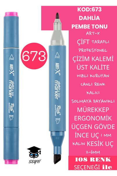 Professional Double Tarfine Fine Tip Ink Permanent Drawing Pen - Sketch 2-6mm, Long Sketch 1mm