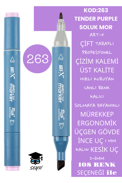 Professional Double Tarfine Fine Tip Ink Permanent Drawing Pen - Sketch 2-6mm, Long Sketch 1mm