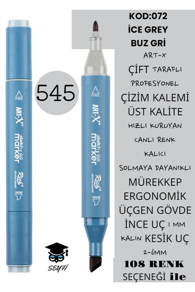 Professional Double Tarfine Fine Tip Ink Permanent Drawing Pen - Sketch 2-6mm, Long Sketch 1mm