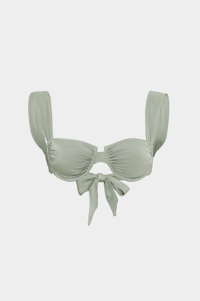 Premium Strap Detail Themis Fit Women's Bikini Top