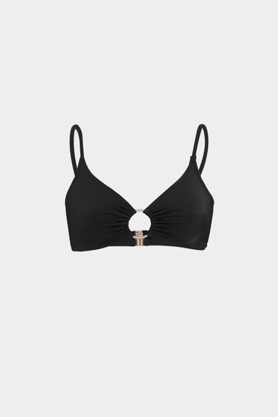 Premium Ring Detailed Metis Fit Women's Bikini Top