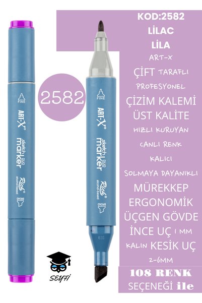 Professional Double Tarfine Fine Tip Ink Permanent Drawing Pen - Sketch 2-6mm, Long Sketch 1mm