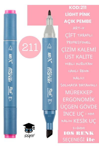 Professional Double Tarfine Fine Tip Ink Permanent Drawing Pen - Sketch 2-6mm, Long Sketch 1mm