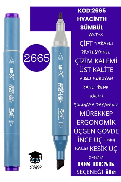 Professional Double Tarfine Fine Tip Ink Permanent Drawing Pen - Sketch 2-6mm, Long Sketch 1mm