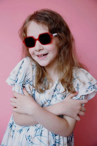 Hank Red Black Girl's Sunglasses