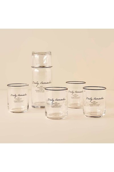 Daily Reminder Water Set Black