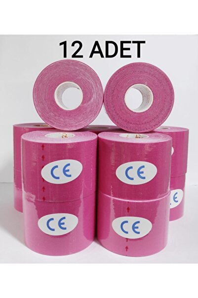 Розова лента за болка за спортисти Bia Tape Kinesio 5cmx5 m пакување од 12
