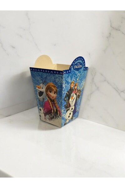 Frozen Elsa тематска печатена кутија за пуканки за 8 лица