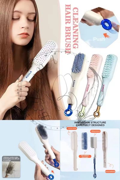 Easy Cleaning Hair Brush