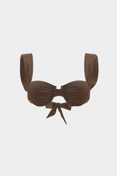 Premium Strap Detail Themis Fit Women's Bikini Top