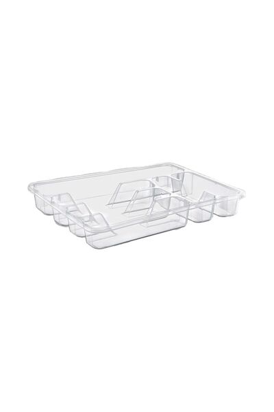 Erkoç Plastik Erk E-202 голема проѕирна фиока за прибор за јадење